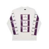TTT Upside down stamp T’s longsleeve T White