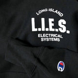 L.I.E.S. Champion logo hoodie Black