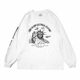 L.I.E.S. Statue longsleeve T White