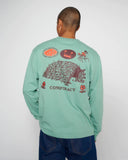 Brain Dead Conspiracy LS Tshirt Grey green