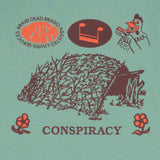 Brain Dead Conspiracy LS Tshirt Grey green