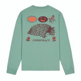 Brain Dead Conspiracy LS Tshirt Grey green