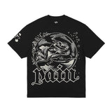 TTT Man in bubble with pain Tshirt Black