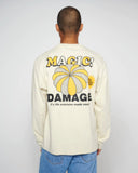 Brain Dead Magic damage LS Tshirt Beige