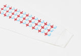 TTT Red and blue split longsleeve Tshirt White