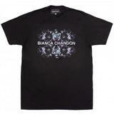 Bianca Chandon Floral logotype T-shirt Black