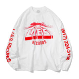 L.I.E.S. Records  EXTRO Longsleeve T White