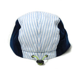 Brain Dead Mritime seersucker 5 panel camp cap Navy multi