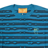 Brain Dead Puckered stripe Tshirt Teal