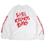 L.I.E.S. Records  EXTRO Longsleeve T White