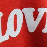 Bianca Chandon LOVER 10th Anniversary pullover hoodie Red “10th Anniversary”