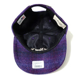 Awake NY Harris tweed 6-panel cap Purple multi