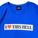 Crack Gallery I love this hell Tshirt Royal blue
