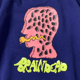 Brain Dead Worm hole crewneck sweat Slate