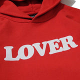 Bianca Chandon LOVER 10th Anniversary pullover hoodie Red “10th Anniversary”