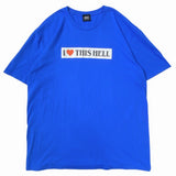 Crack Gallery I love this hell Tshirt Royal blue