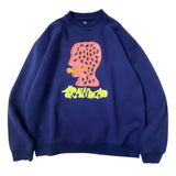 Brain Dead Worm hole crewneck sweat Slate