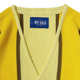 Awake NY Wool striped cardigan Mustard stripe