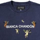 Bianca Chandôn Cherub logo type Tshirt Navy