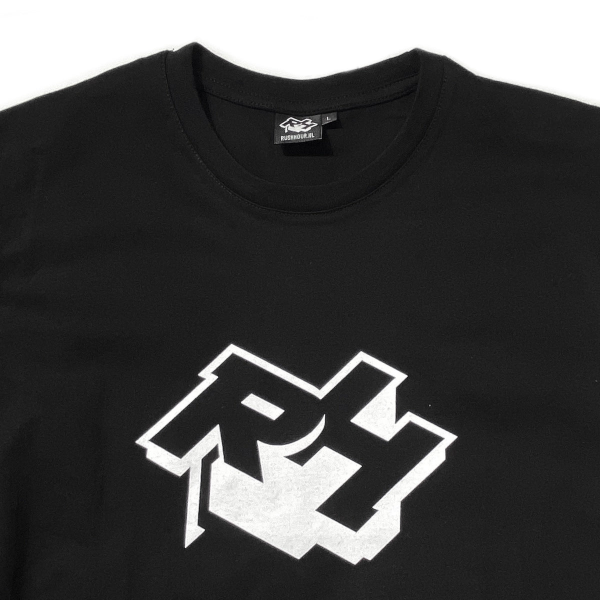 Rush Hour RH logo Tshirt Black – EXTRO