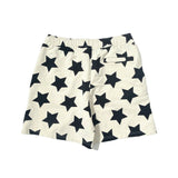 Awake NY Stars sweatshorts Ivory/Black