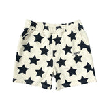 Awake NY Stars sweatshorts Ivory/Black