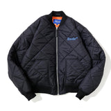 Awake NY Quilted patch bomber jacket Black
