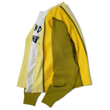Awake NY Wool striped cardigan Mustard stripe