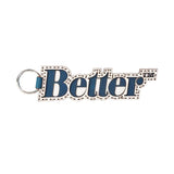 Better™️ × Ojaga leather keychain White