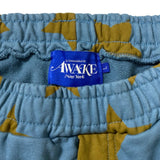 Awake NY Stars sweatshorts Teal/Mustard