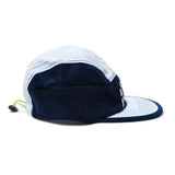 Brain Dead Mritime seersucker 5 panel camp cap Navy multi