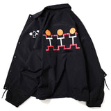 TTT Three people coach jacket Black
