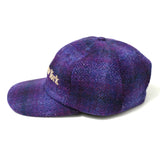 Awake NY Harris tweed 6-panel cap Purple multi