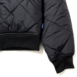 Awake NY Quilted patch bomber jacket Black