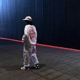 L.I.E.S. Records  EXTRO Longsleeve T White
