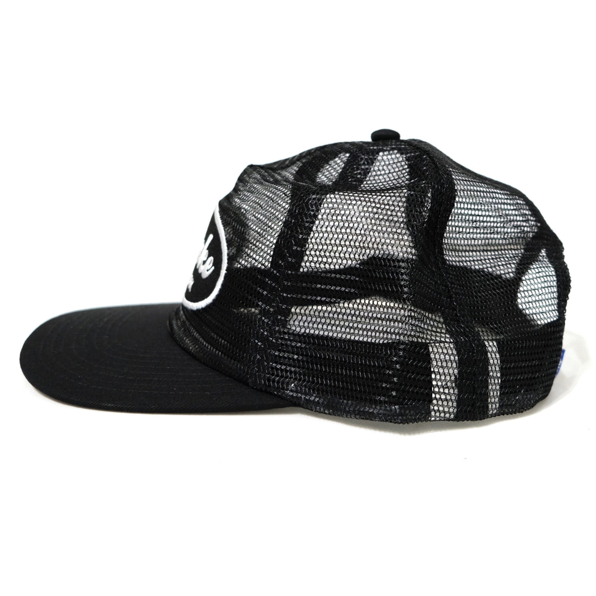 Awake NY Logo patch mesh trucker cap Black – EXTRO