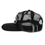 Awake NY Logo patch mesh trucker cap Black