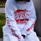 L.I.E.S. Records  EXTRO Longsleeve T White