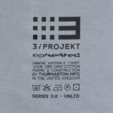 Paul Nicholson 3 Projekt Aphekted series 0.2 Tshirt / Black×Grey