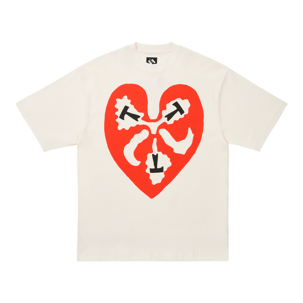 TTT (The Trilogy Tapes) Heart Tshirt / White