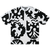TTT Clogged bear Tshirt / White×Black print