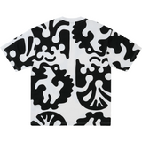 TTT Clogged bear Tshirt / White×Black print