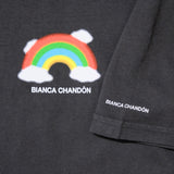 Bianca Chandon Cloudy rainbow Tshirt Vintage black