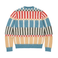 TTT Check grid mohair knitted jumper Multi