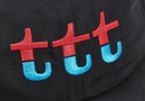 TTT Red and blue split cap Black