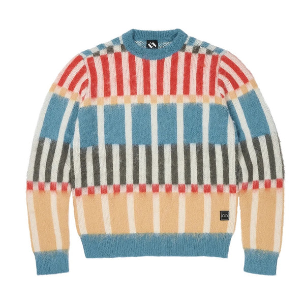 TTT Check grid mohair knitted jumper Multi