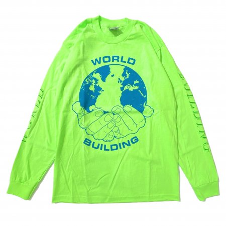WORLD BUILDING L/S Tee Lime