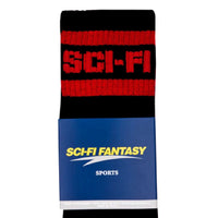 Sci-Fi Fantasy Performance logo socks Black
