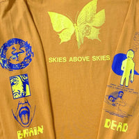 Brain Dead Skies above skies long sleeve T Light brown