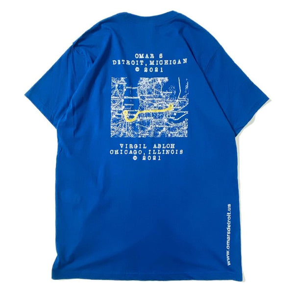 Virgil Abloh × Omar S Tshirt Blue